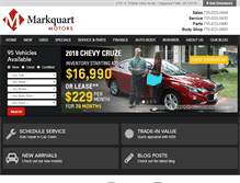 Tablet Screenshot of markquartmotors.com